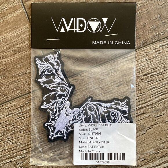 Dolls Kill Widow Obsession Box Exclusive Lace Look Vampire Bat Goth Sew On Patch - Picture 1 of 3
